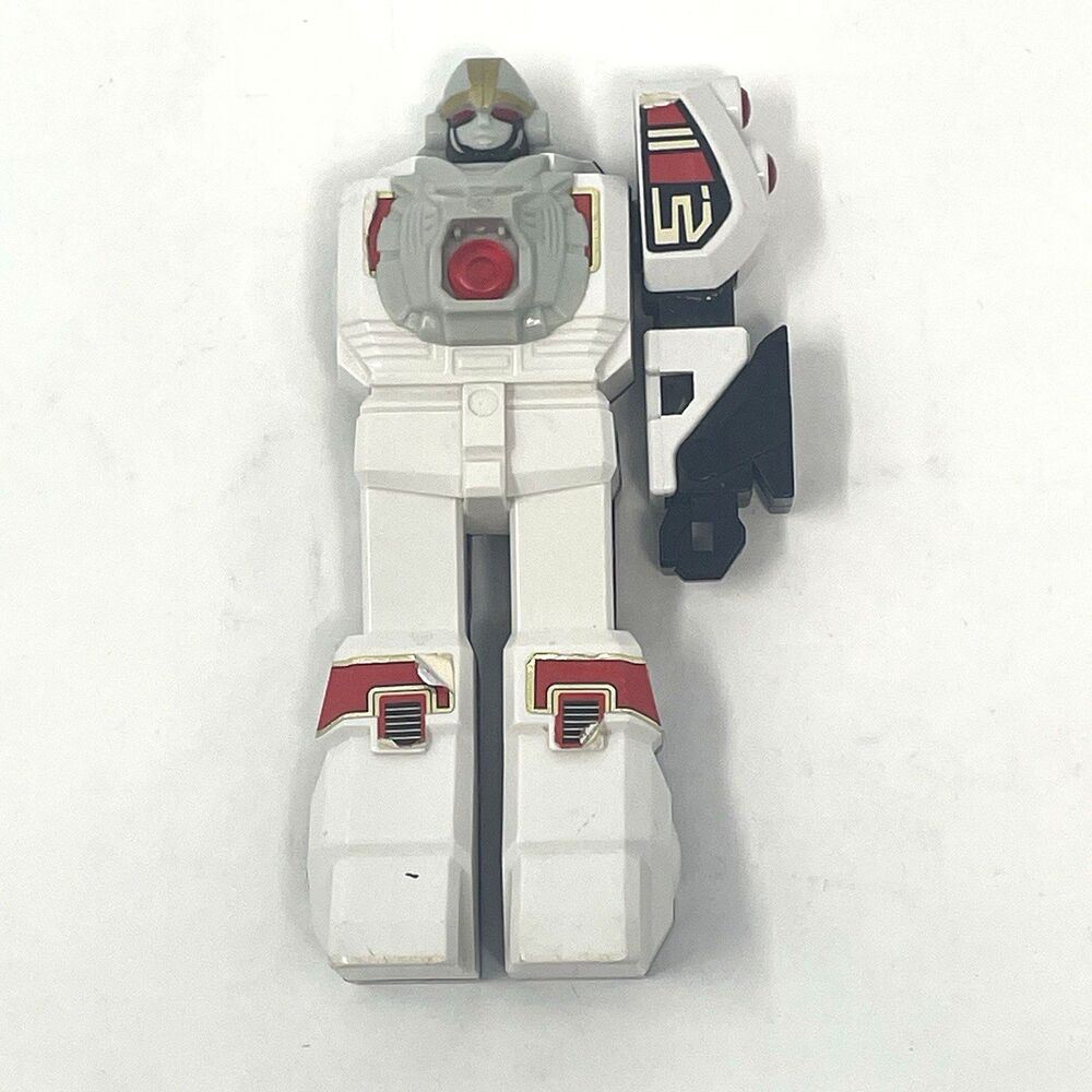Power Rangers White Tigerzord 5" Zord Action Figure 1994 *FLAWS*‎ Missing Arm